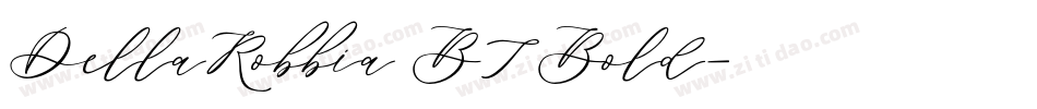 DellaRobbia BT Bold字体转换